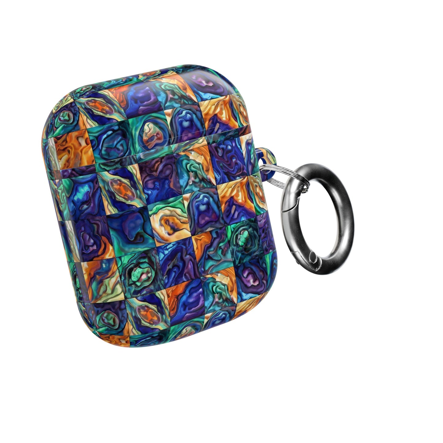 Blue & Purple Seascape AirPod Case — Abstract Ocean-Inspired Protective Cover