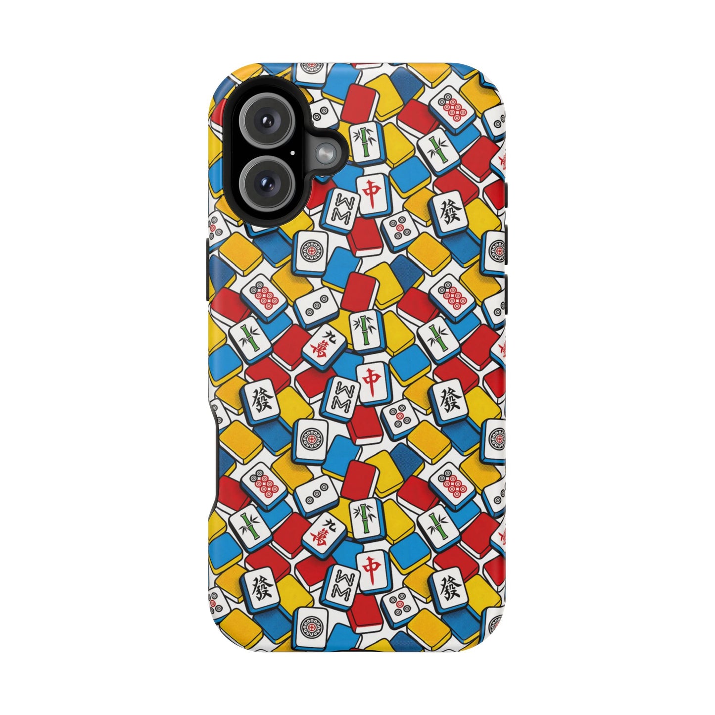 Mahjong-Inspired Vibrant iPhone Case — Magnetic Impact-Resistant