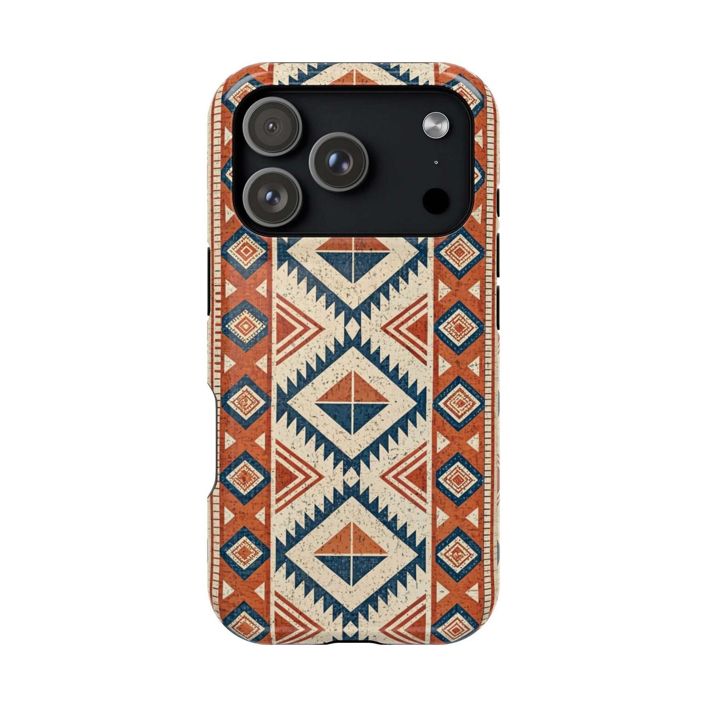 iPhone magnetic tough case with durable tribal inspired pattern design and impact protection