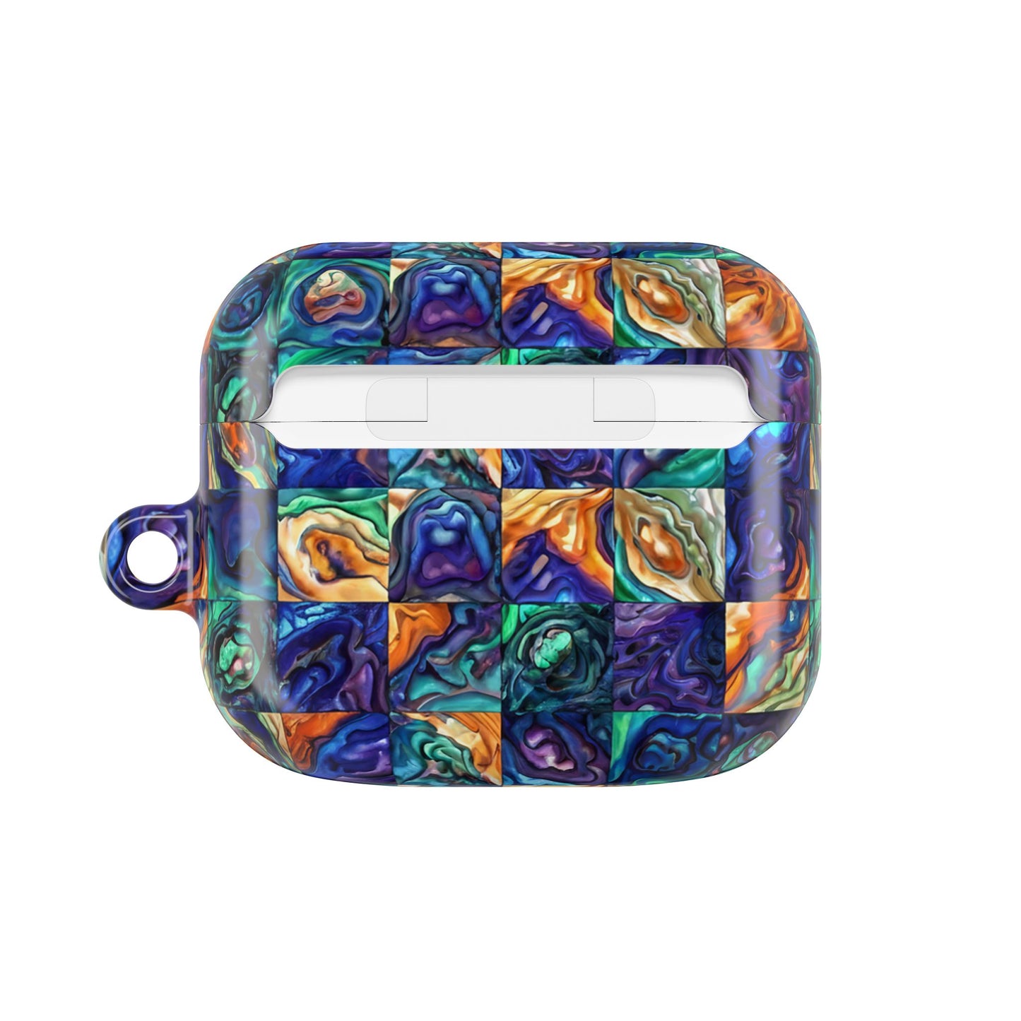Blue & Purple Seascape AirPod Case — Abstract Ocean-Inspired Protective Cover