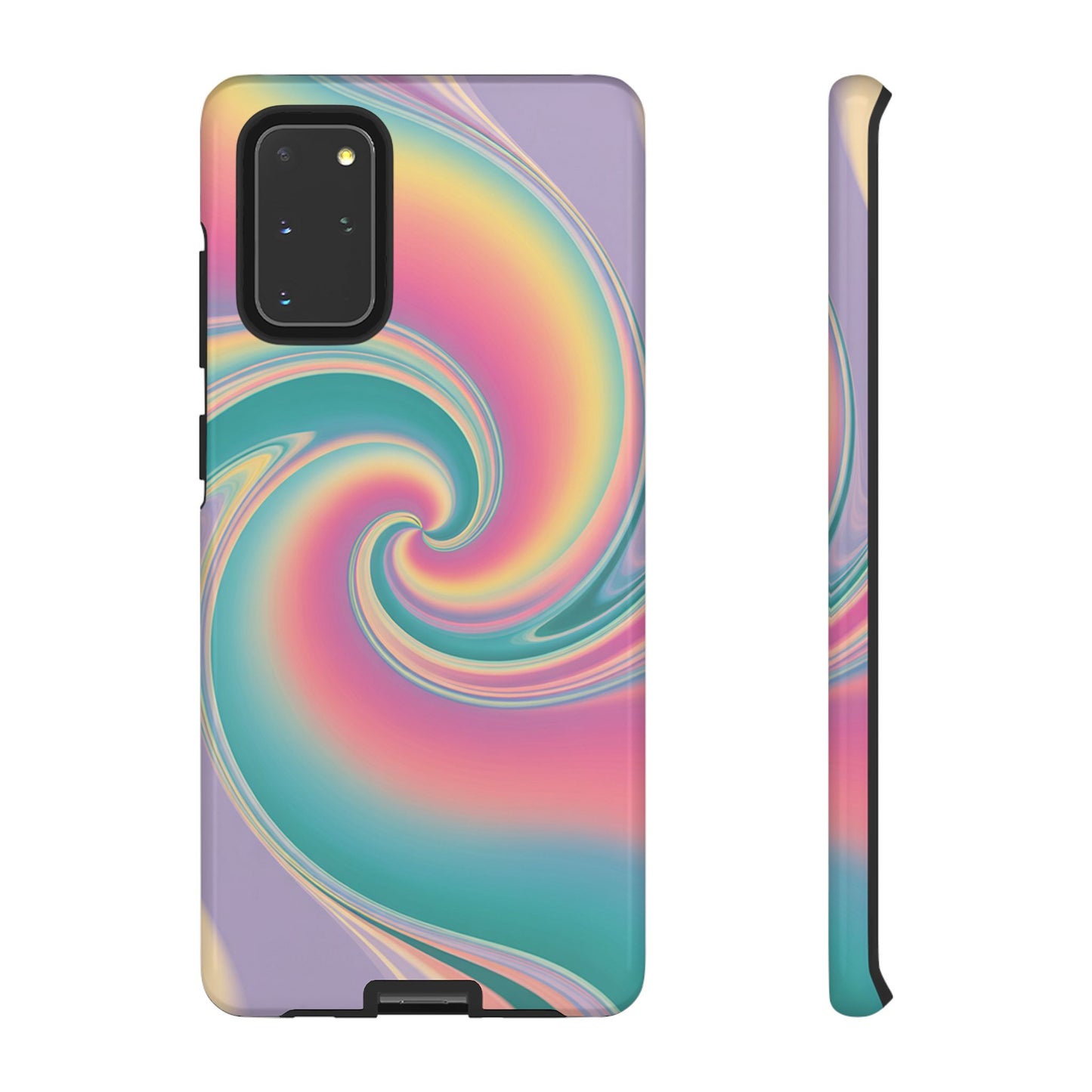 Cotton Candy Rainbow Swirl Design Samsung Tough Case