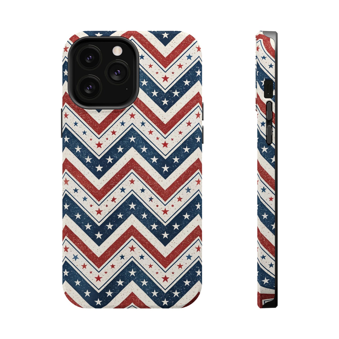 iPhone Tough Case - Vintage Stars and Stripes Design