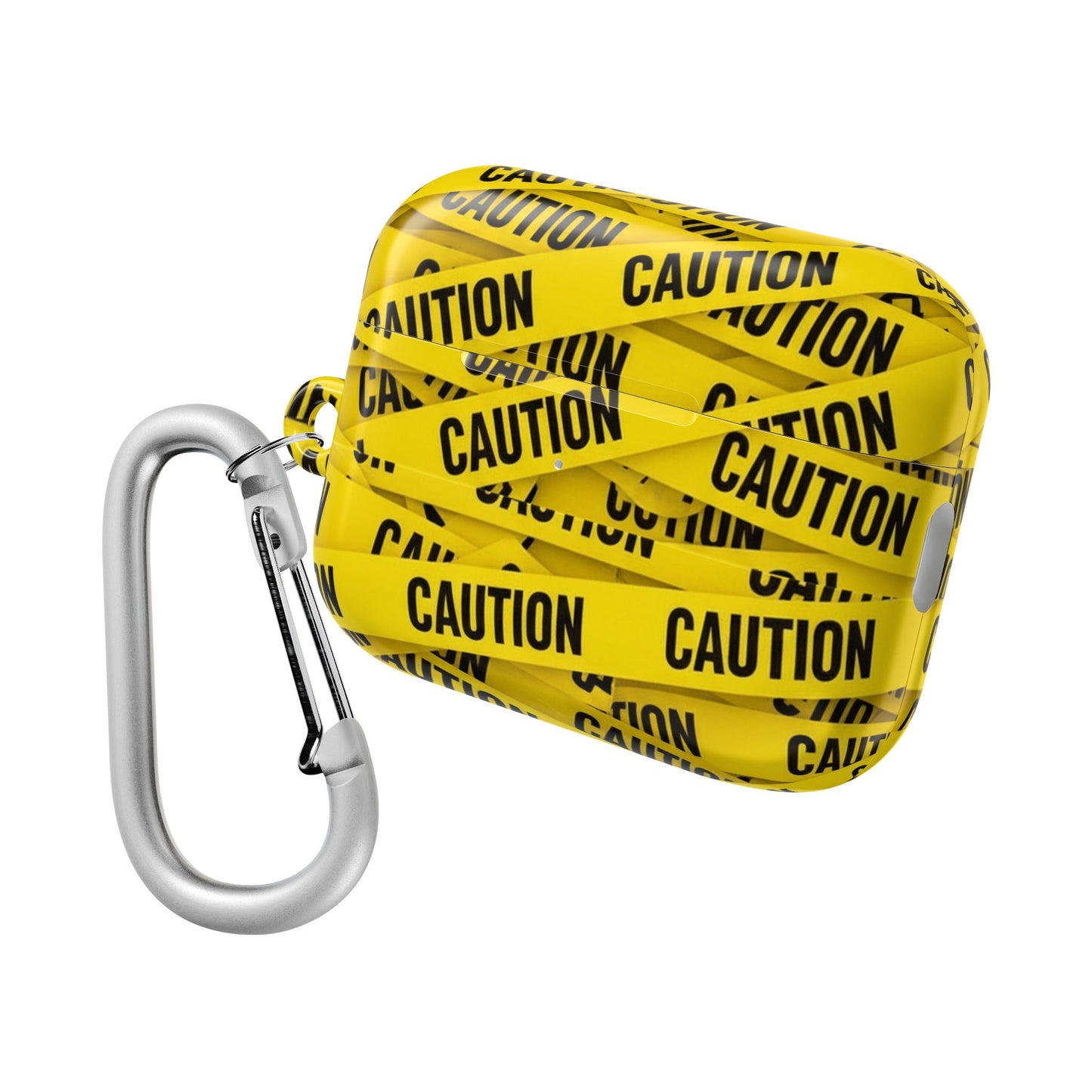 Caution Tape Covered AirPod Case