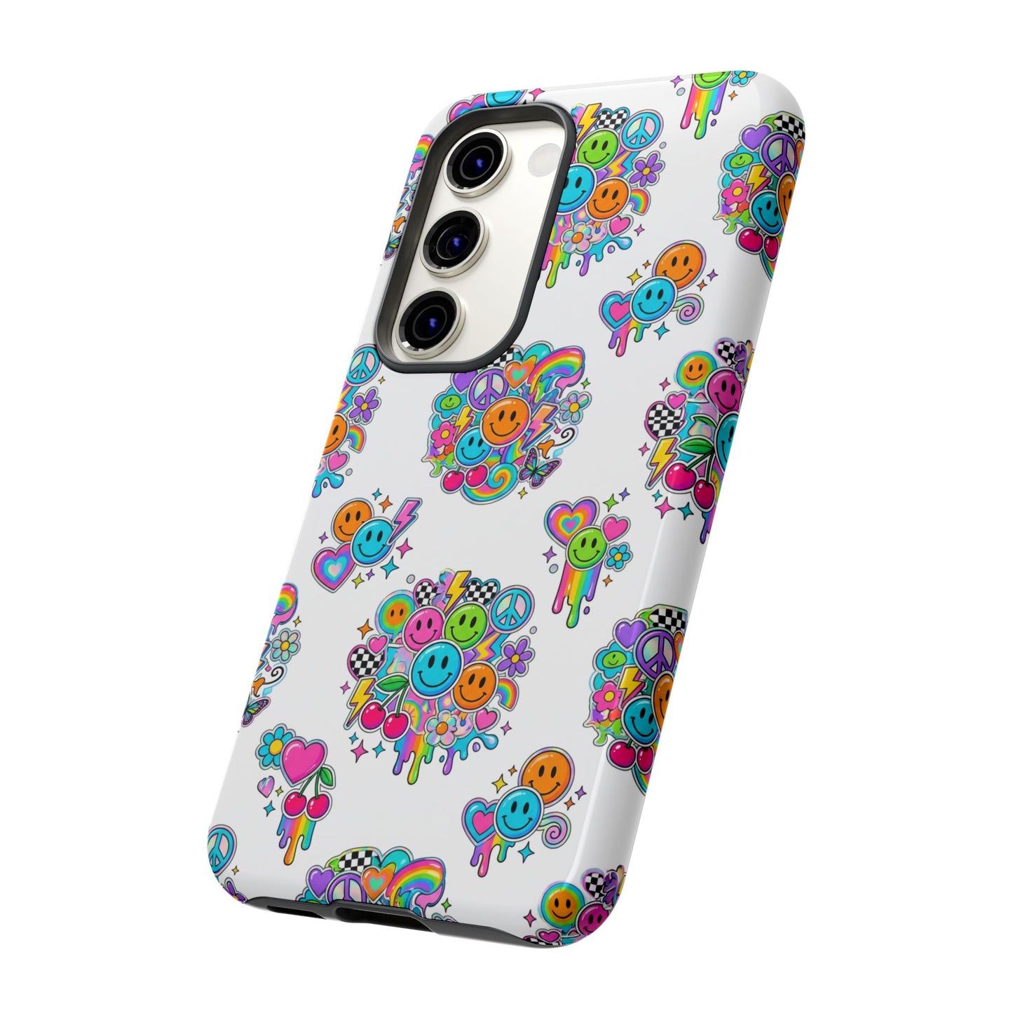 Retro Dopamine-Inspired Samsung Tough Phone Case
