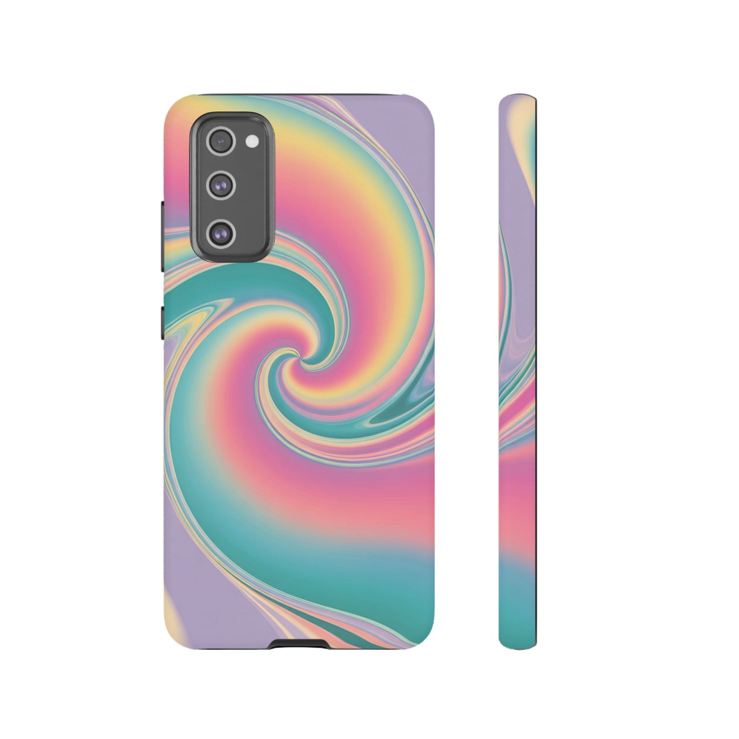 Cotton Candy Rainbow Swirl Design Samsung Tough Case