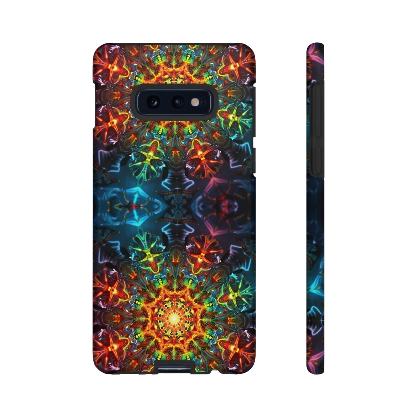 Abstract Kaleidoscope Samsung phone case with vibrant, colorful kaleidoscopic pattern and durable protective design
