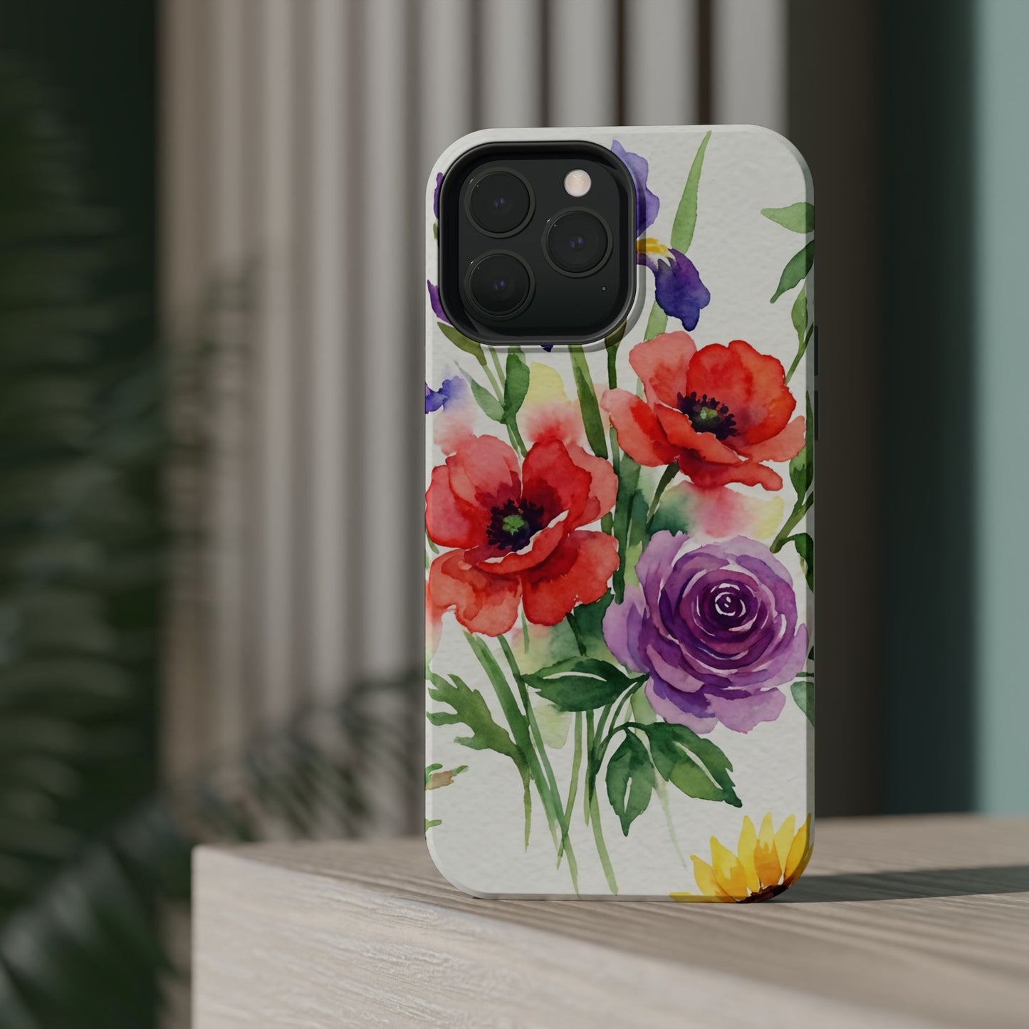 iPhone Case — Watercolor Bouquet Magnetic Impact-Resistant Case