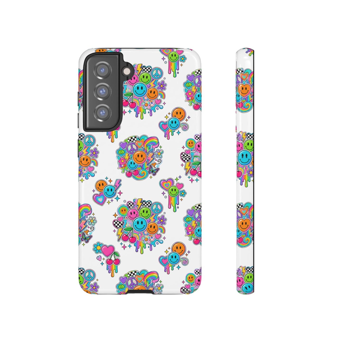 Retro Dopamine-Inspired Samsung Tough Phone Case