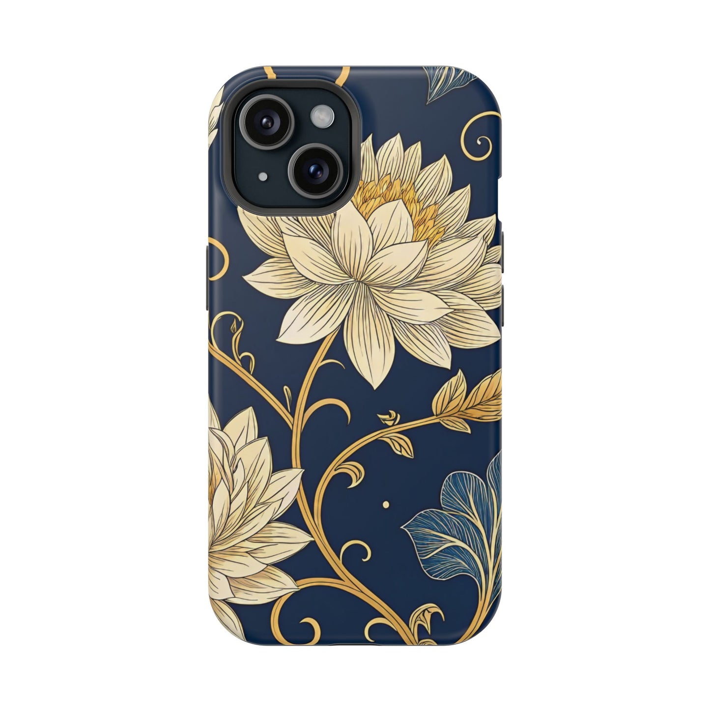 Golden Flower Design iPhone Tough Case
