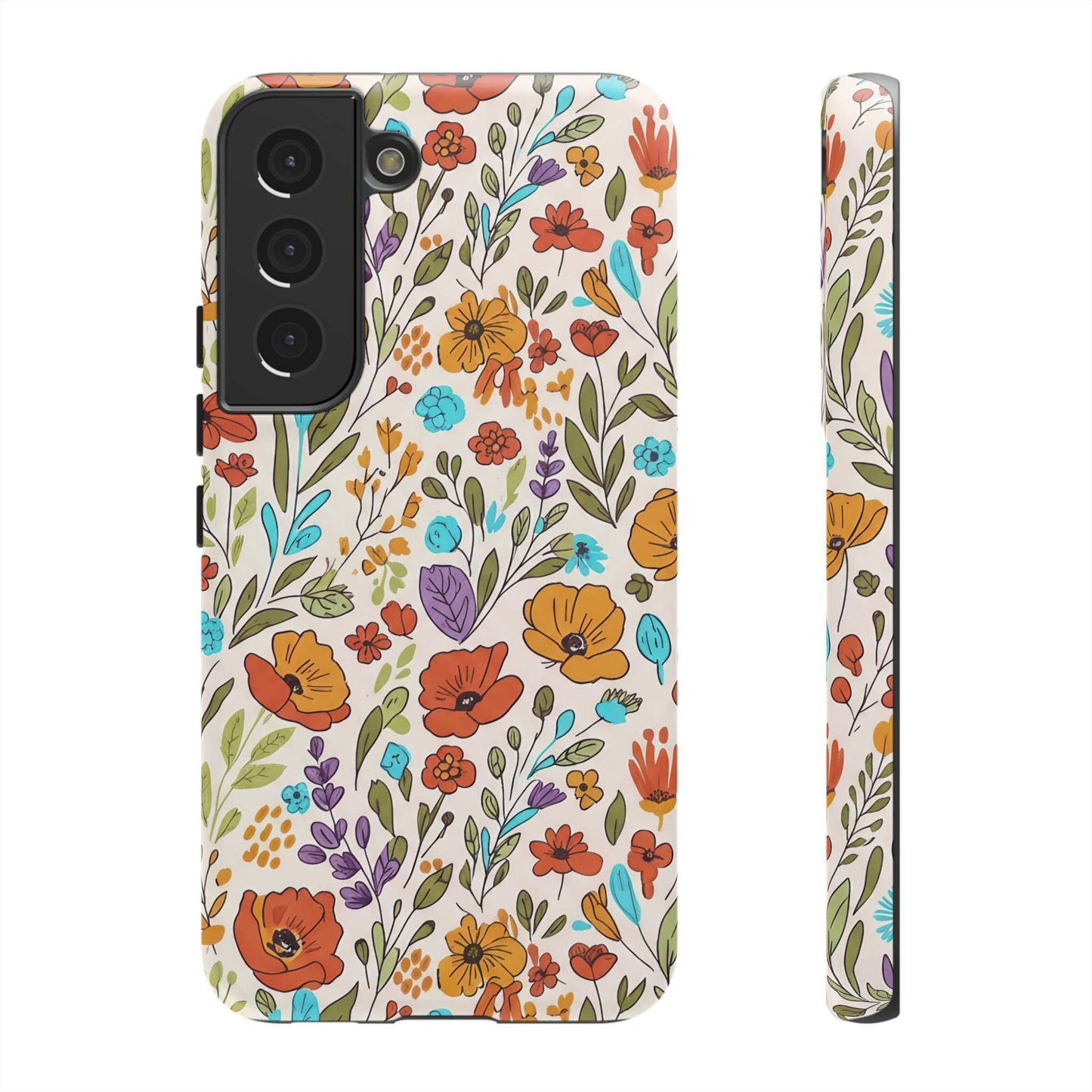 Floral Drawing Inspire Samsung Phone Case