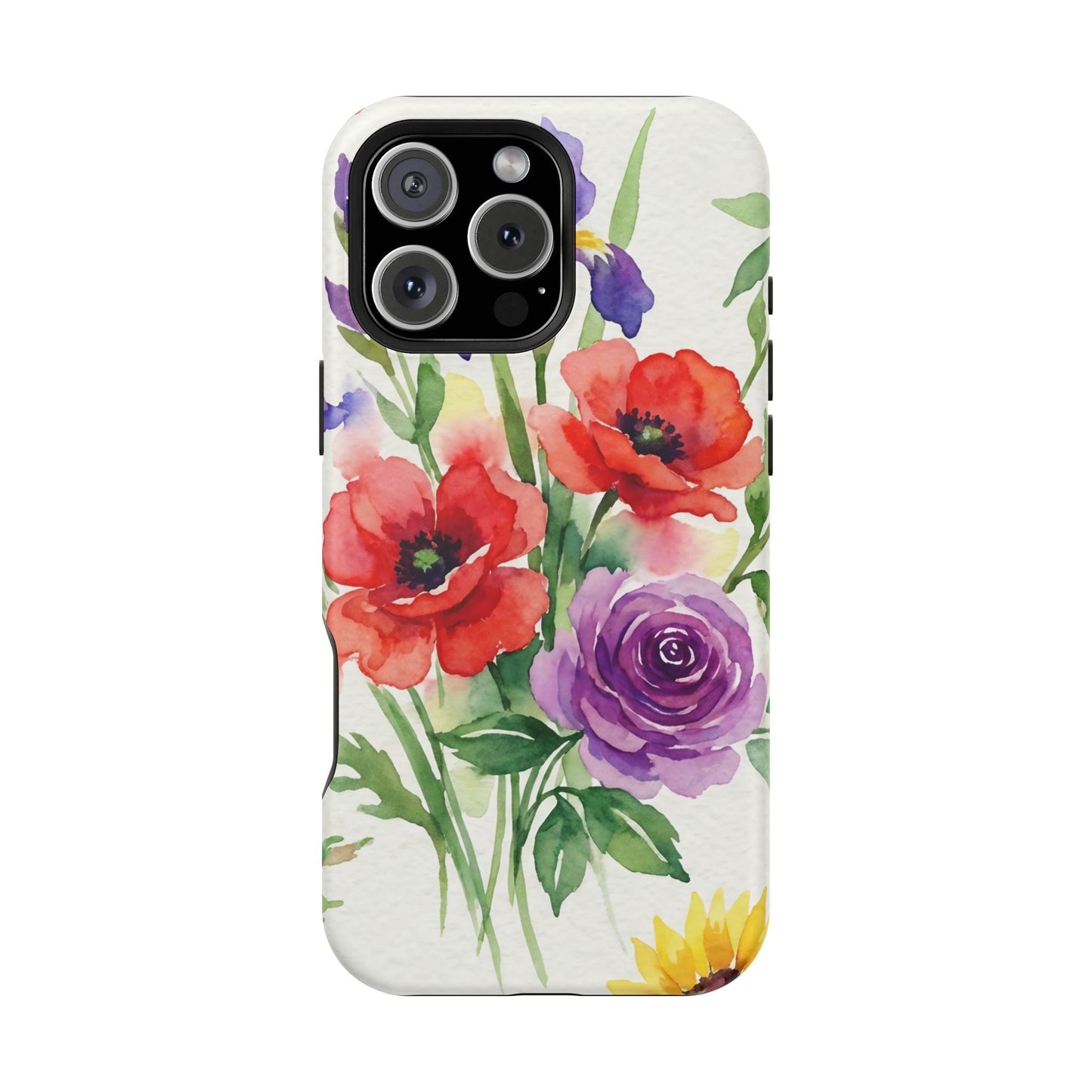 iPhone Case — Watercolor Bouquet Magnetic Impact-Resistant Case