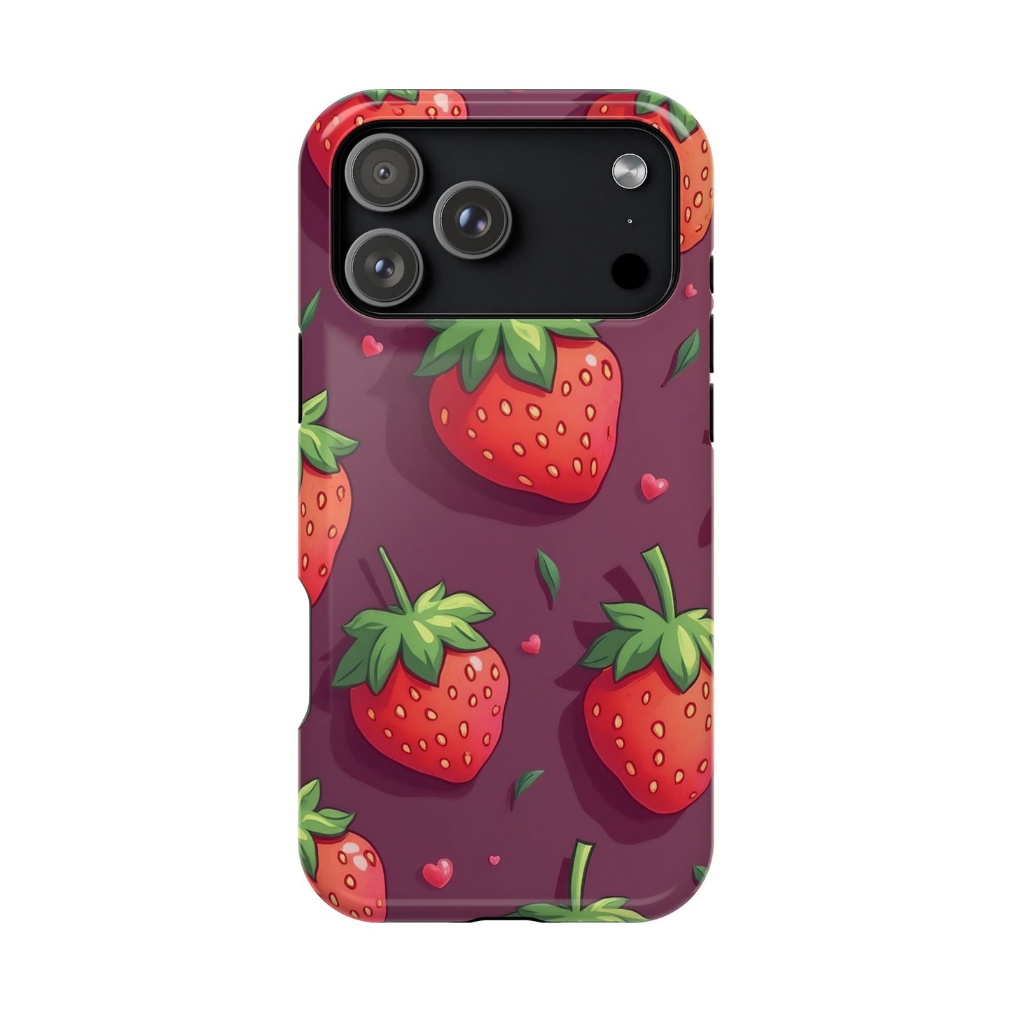 Strawberry Design iPhone Tough Phone Case