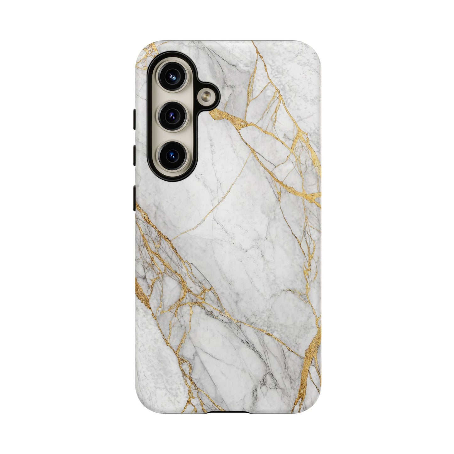 Golden White Marble Samsung Phone Case