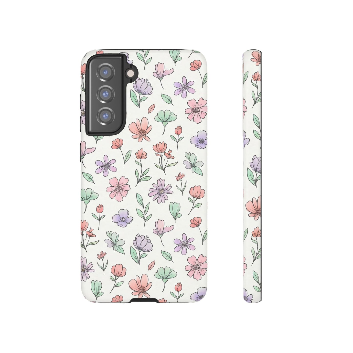 Floral Tough Cases — Artistic Flower Samsung Phone Case