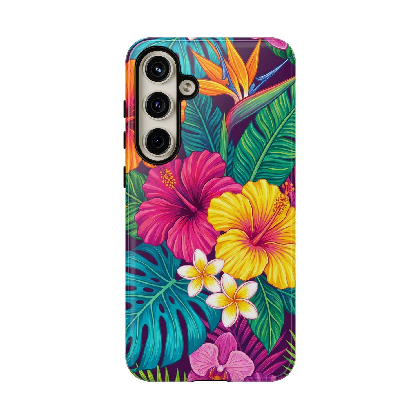 Tropical Samsung Phone Case — Vibrant Floral Tough Case