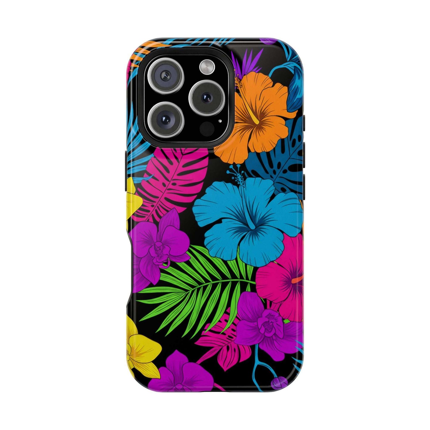 Modern Tropical Floral Design iPhone Case