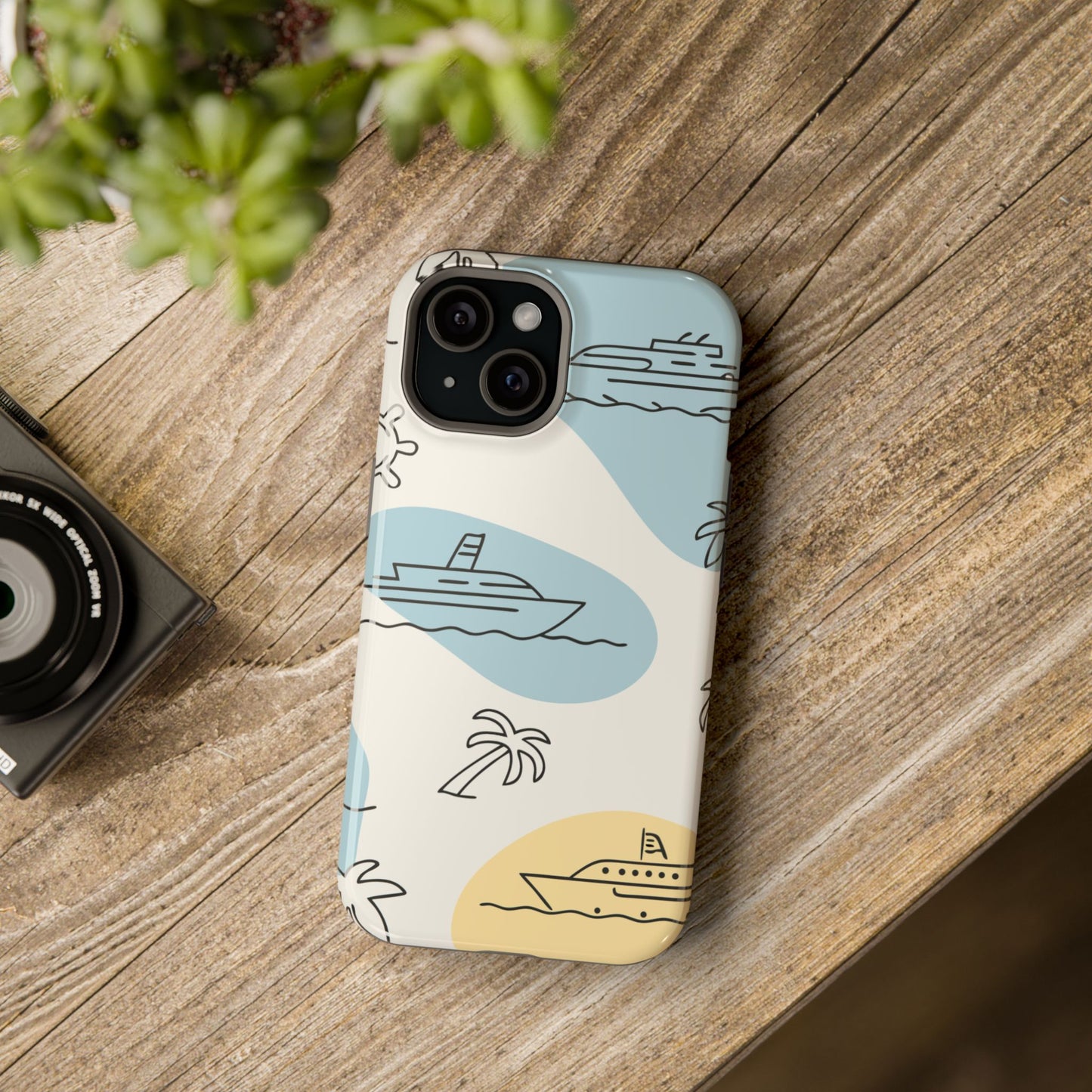 Retro Cruise Vacation iPhone Tough Case