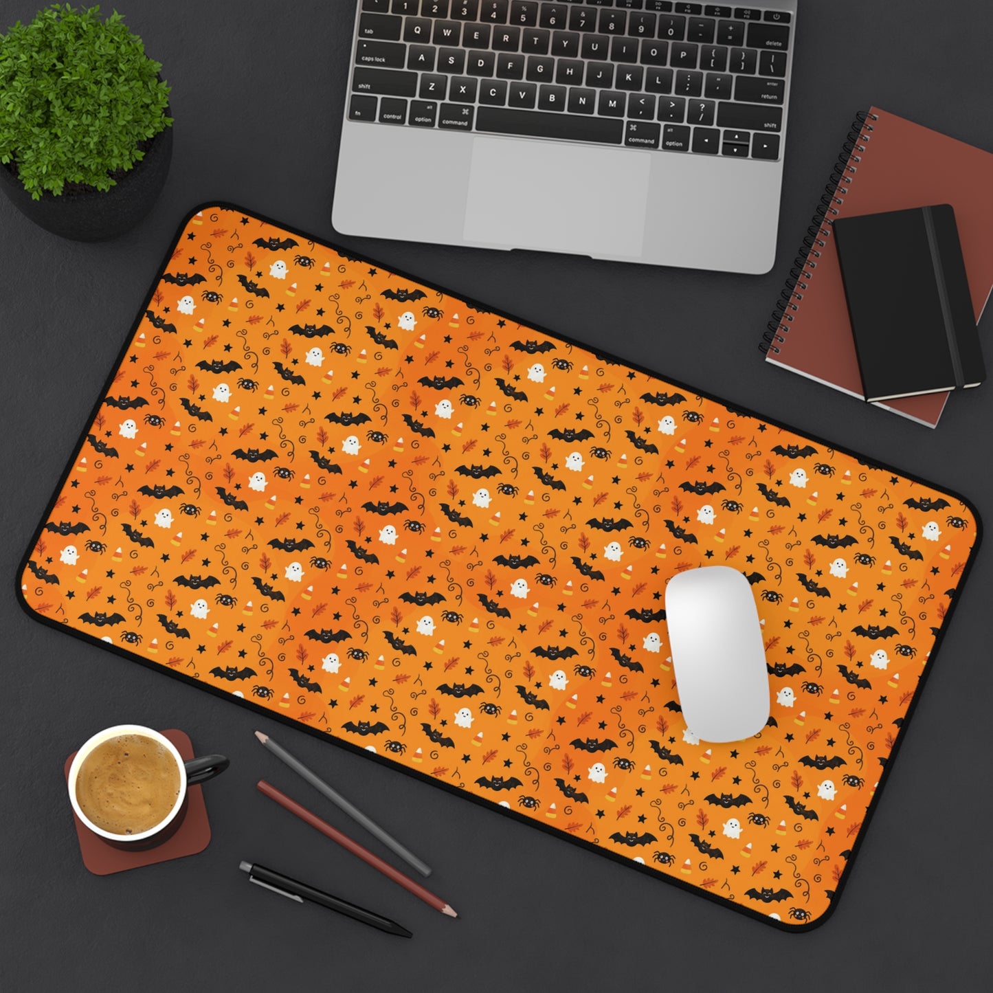 Boo-tiful Halloween Candy Pattern Desk Mat