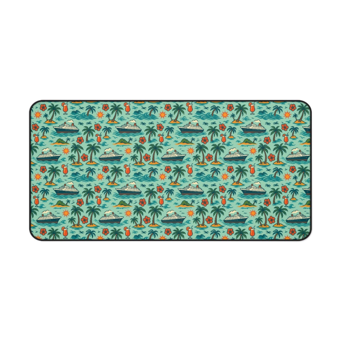 Desk Mat - Tropical Cruise Design