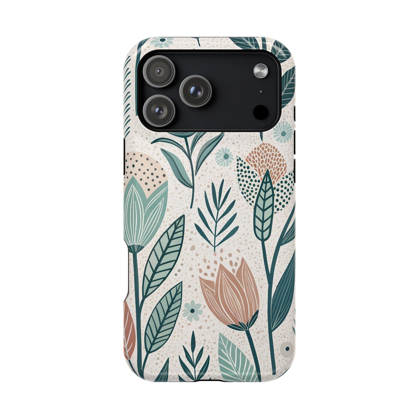 Swedish Inspired Floral design iPhone Tough Case