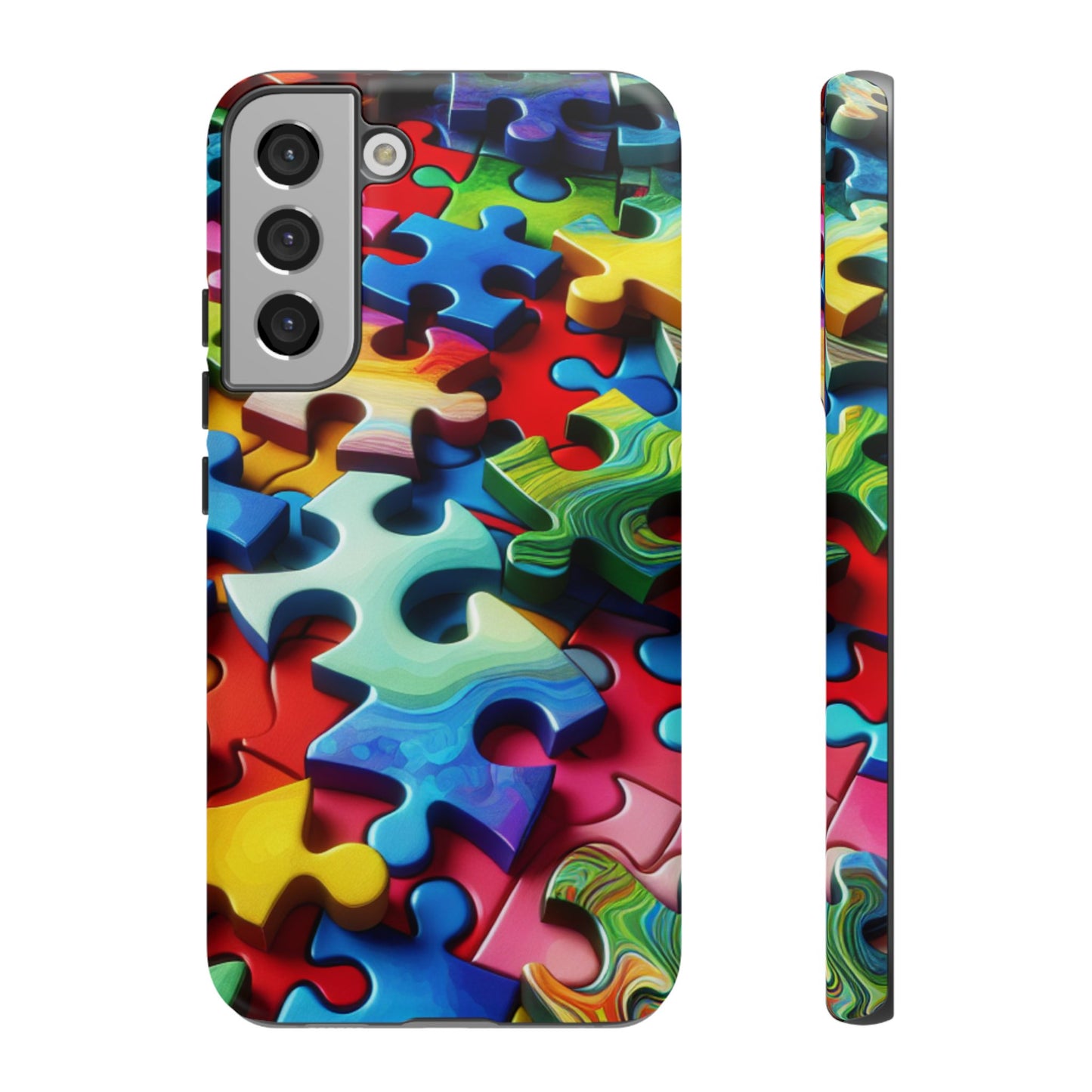 Rainbow Puzzle Design Samsung Tough Case