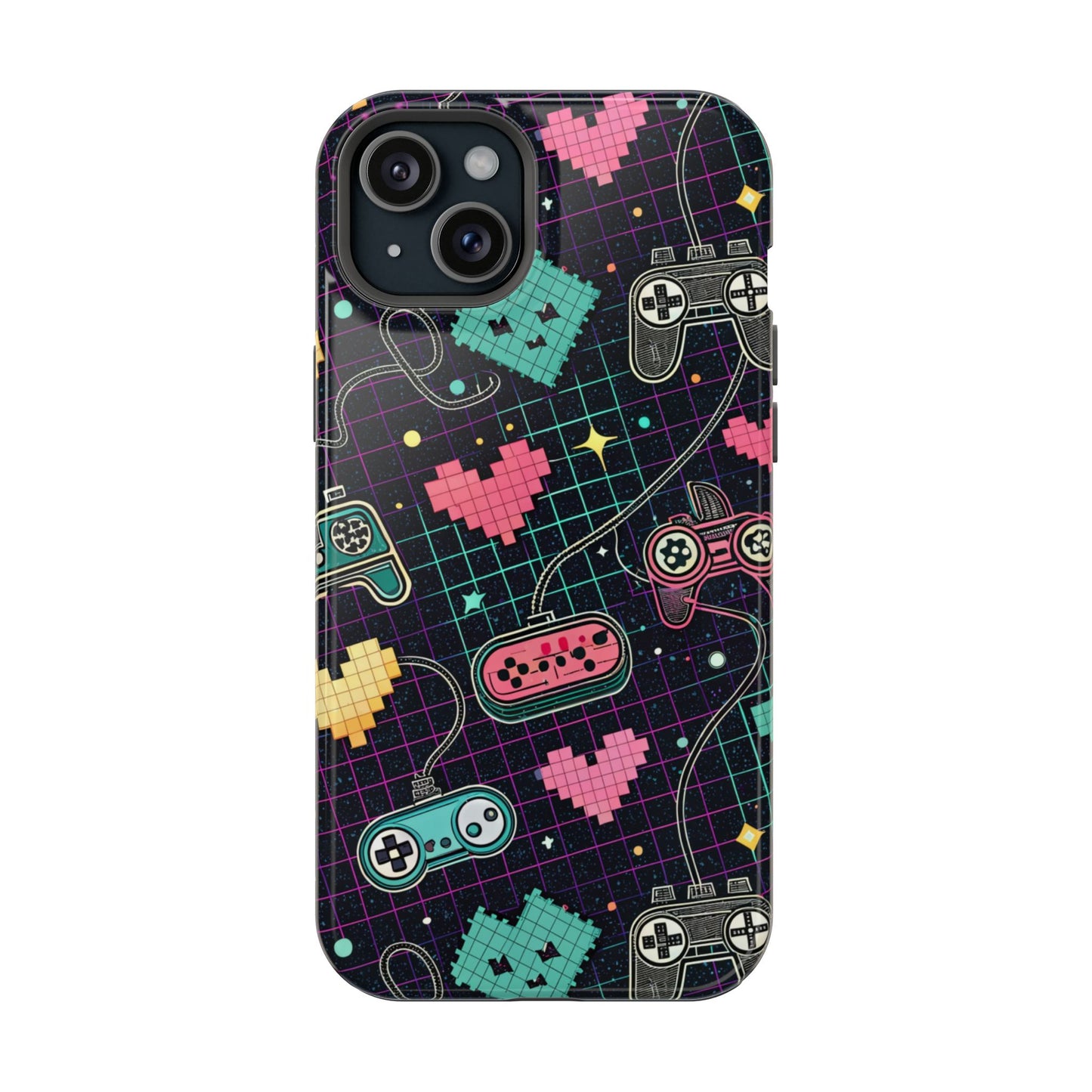 Retro Gamer Inspired Phone Case – Durable Dual-Layer iPhone Case with MagSafe