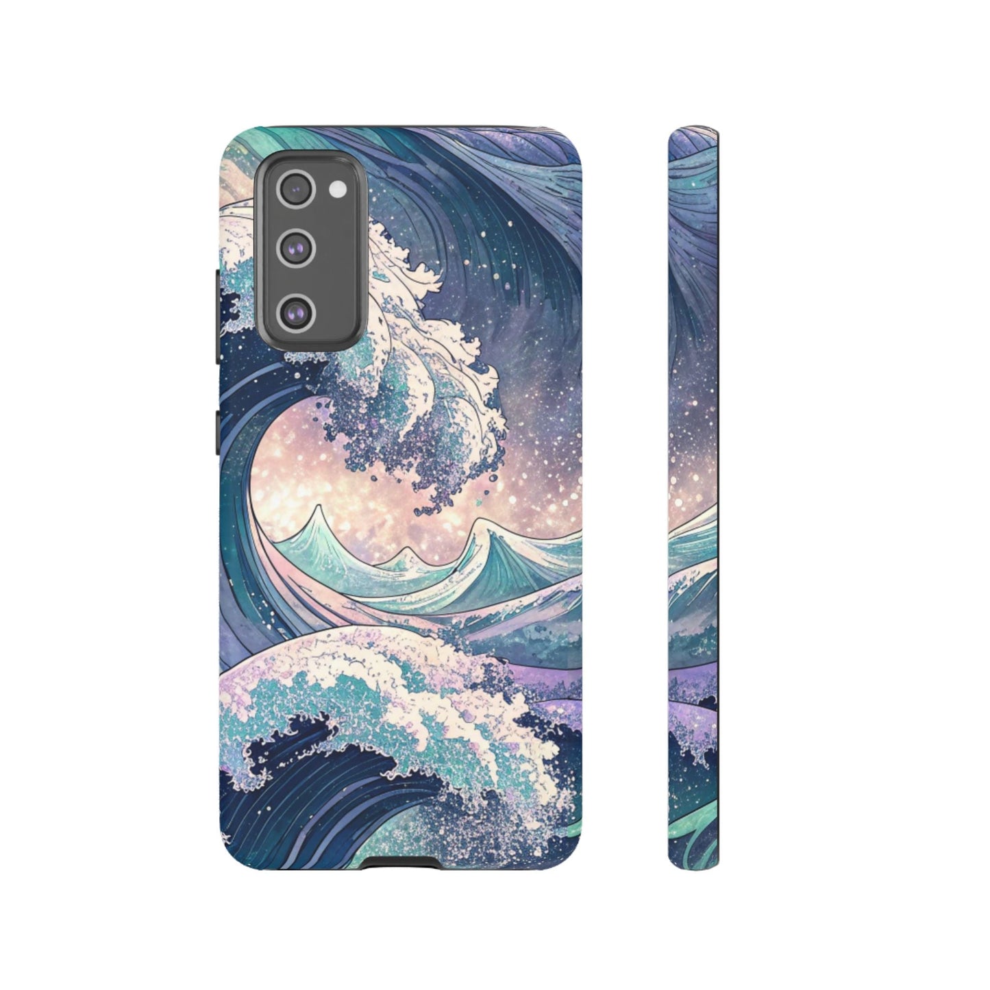 Crashing Waves Samsung tough phone case with durable protective design and beach-inspired wave art for Samsung Galaxy models