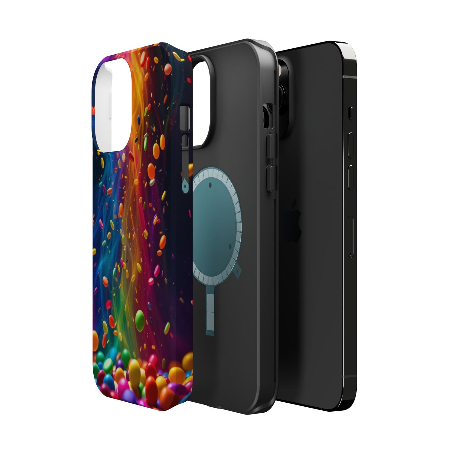 Rainbow Candy Rain iPhone Tough Case