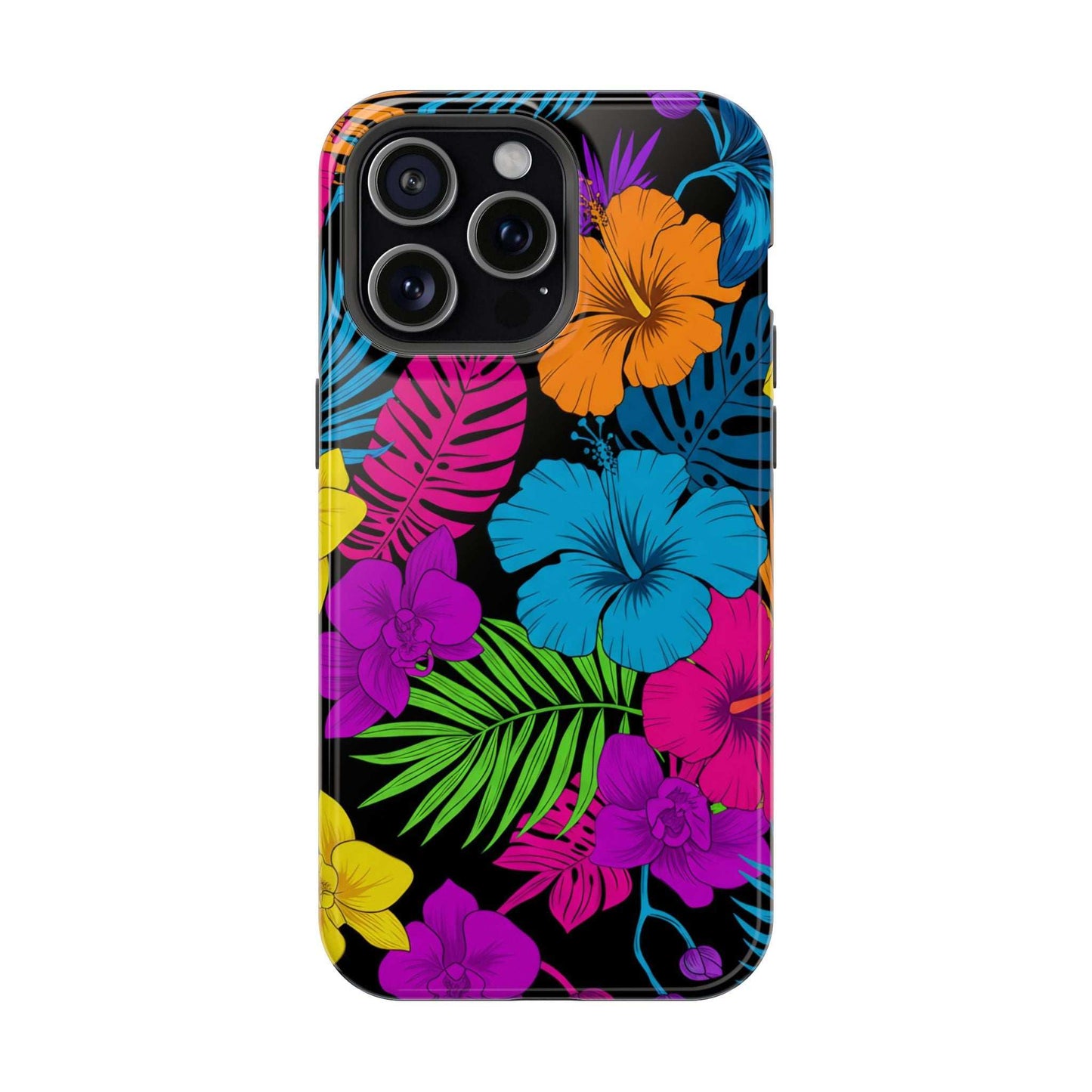 Modern Tropical Floral Design iPhone Case