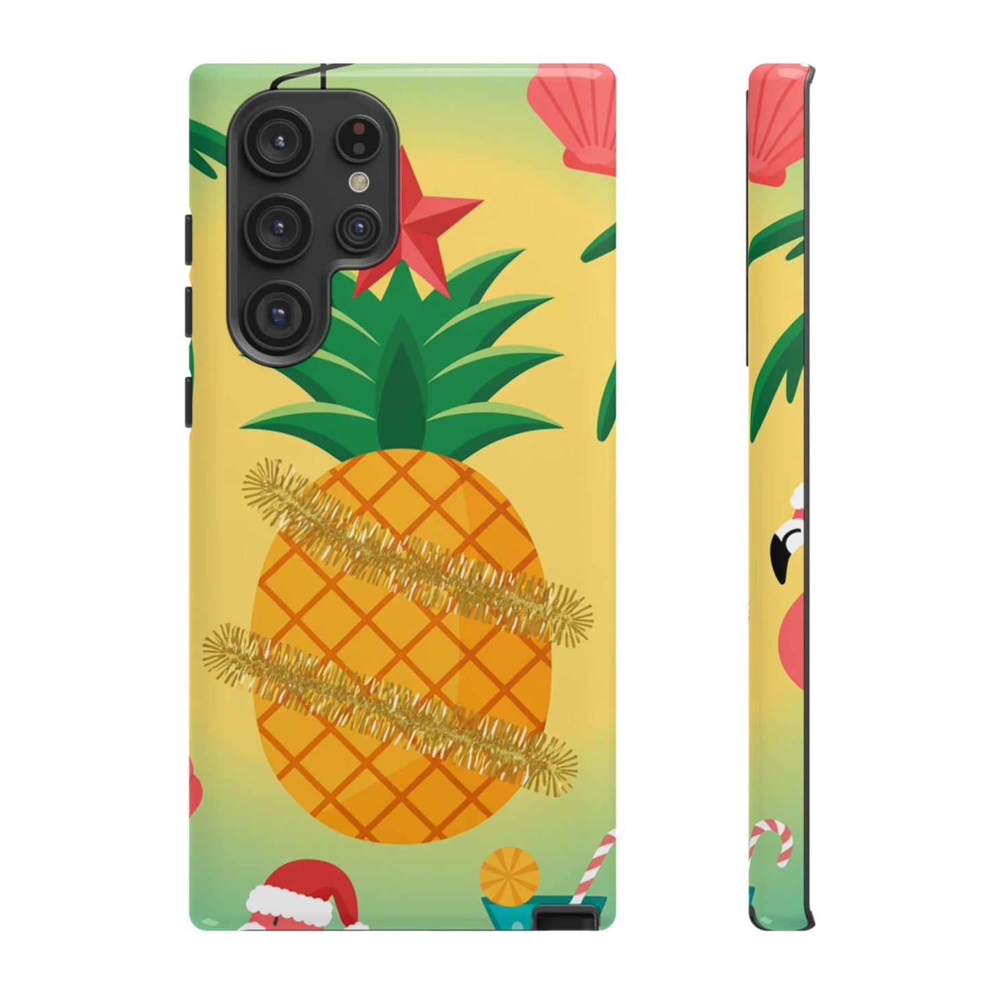 Samsung Christmas Pineapple phone case with festive tropical design and durable protection
