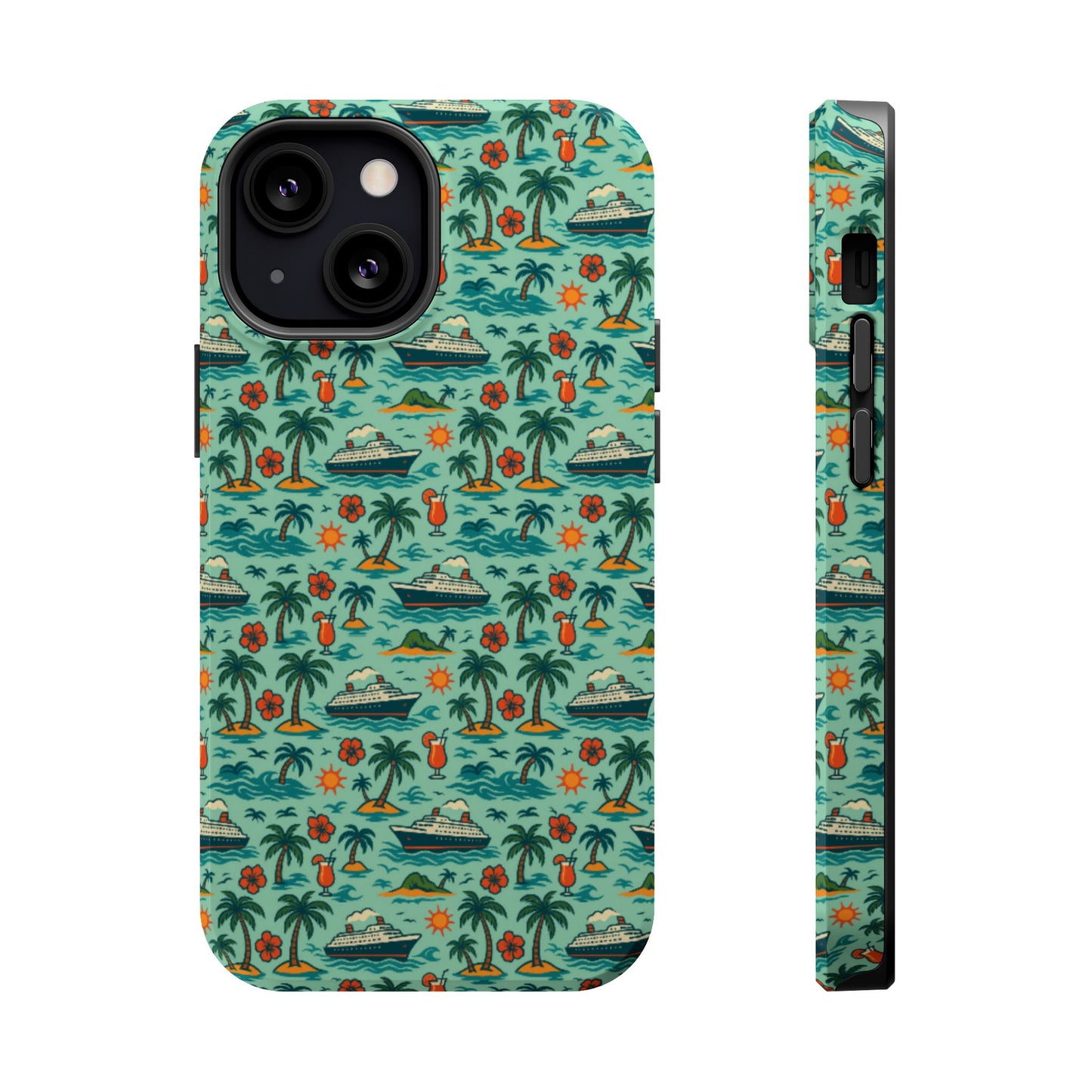 Tropical Cruise Tough iPhone Case