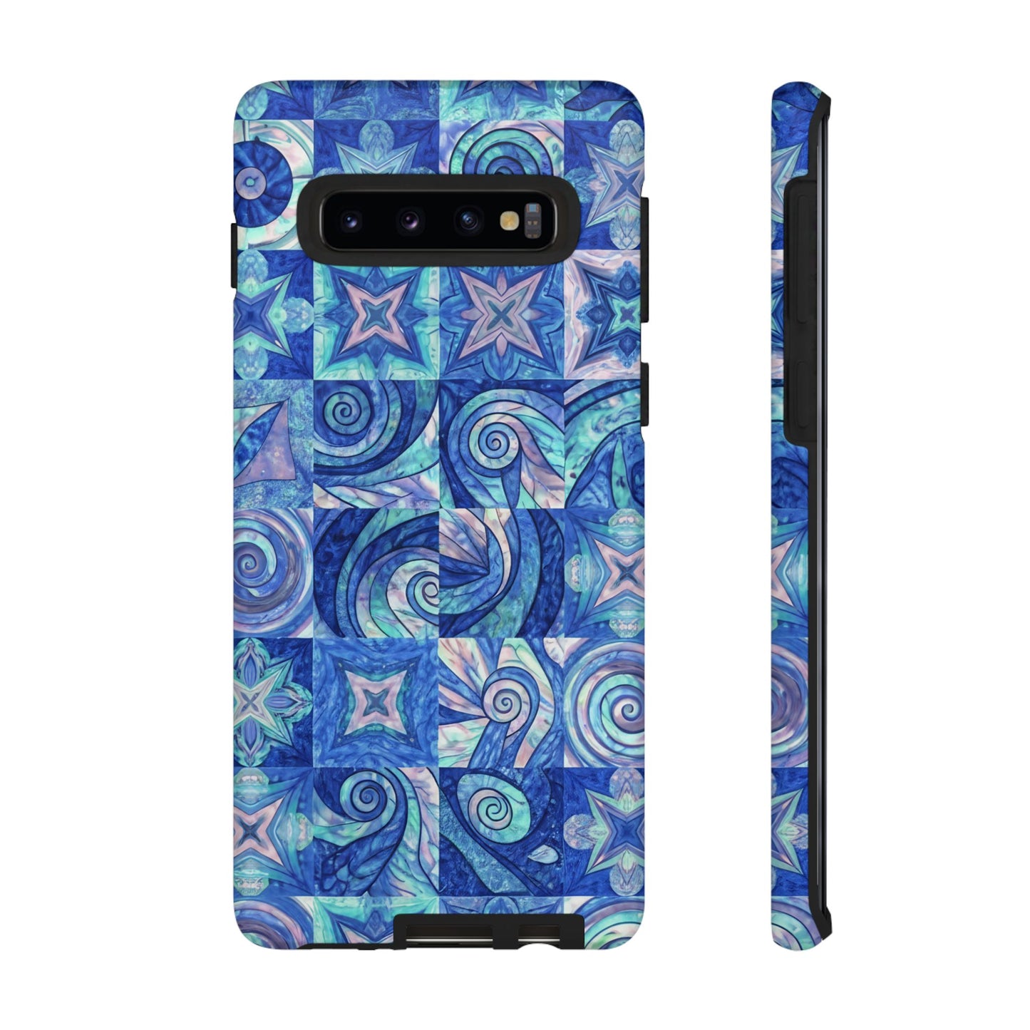 Sea Blue Abstract Samsung Tough Phone Case