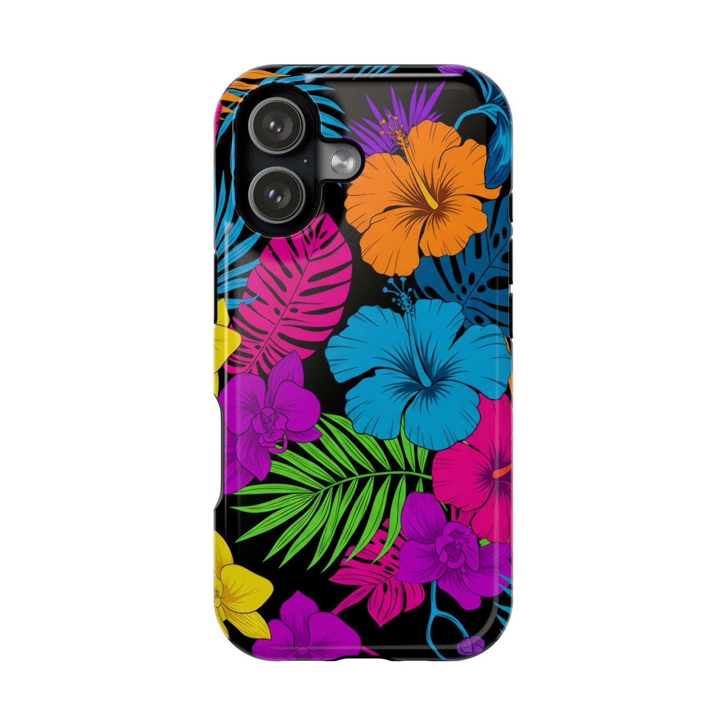 Modern Tropical Floral Design iPhone Case