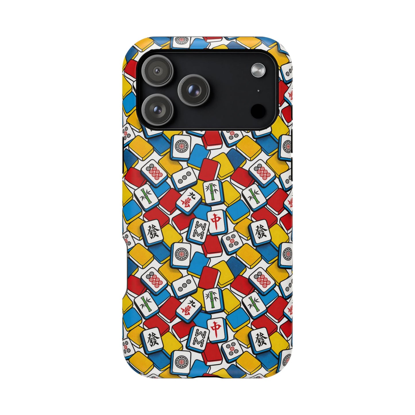 Mahjong-Inspired Vibrant iPhone Case — Magnetic Impact-Resistant