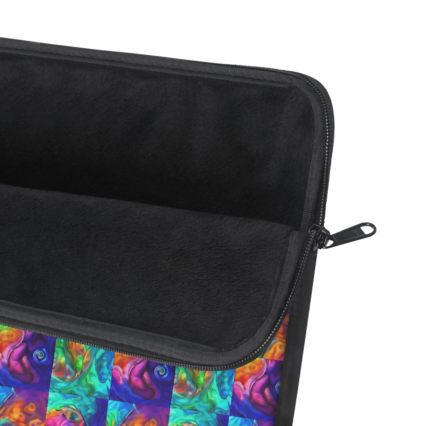 Abalone Swirl Laptop Sleeve — Glowing Shell Design
