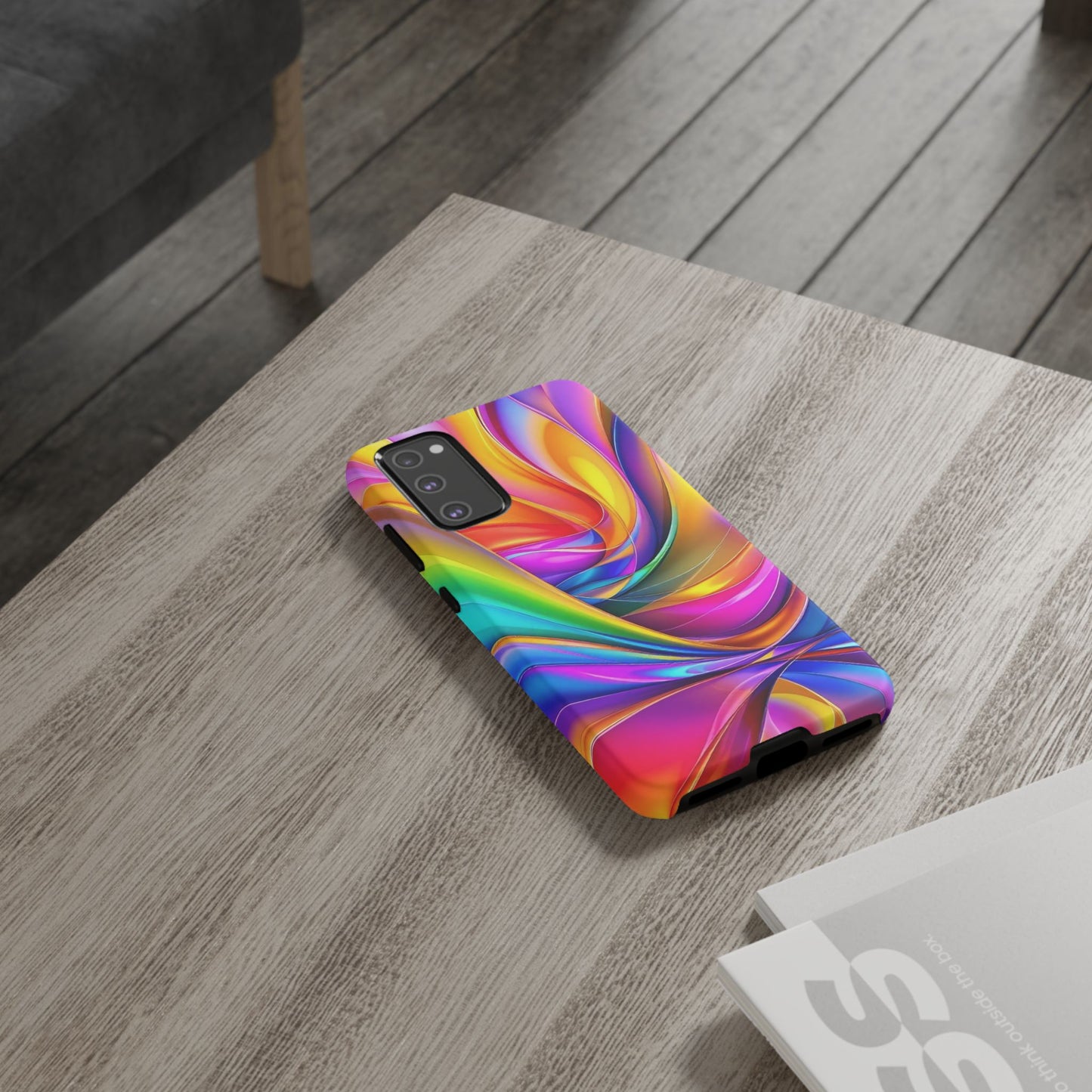 Deconstructed Rainbow Wave Samsung Tough Case