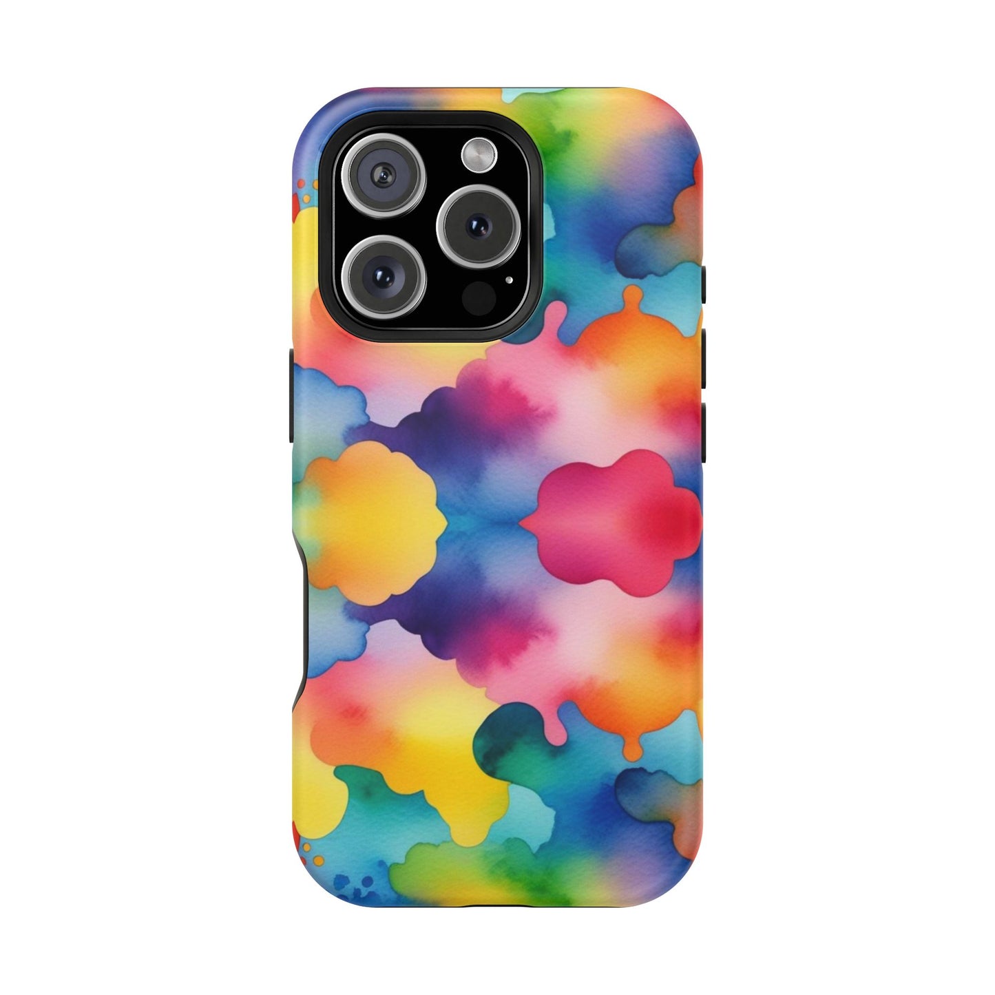 Watercolor Rainbow Clouds iPhone Tough Case