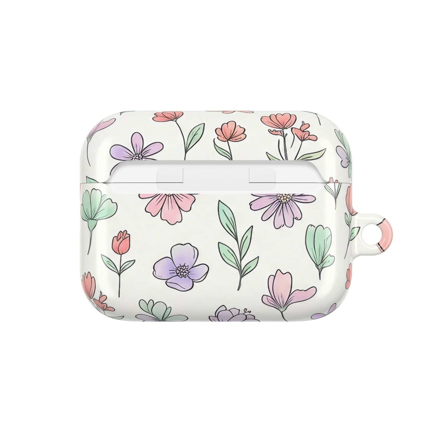 Floral AirPod Case — Artistic Botanical Protective Cover