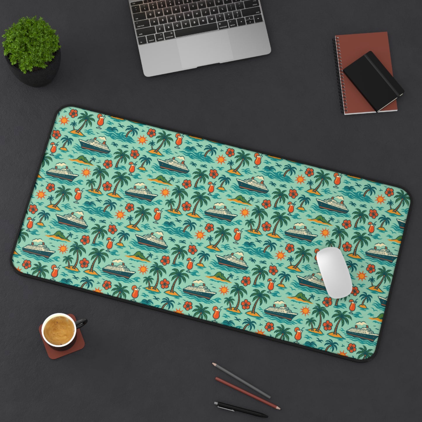 Desk Mat - Tropical Cruise Design
