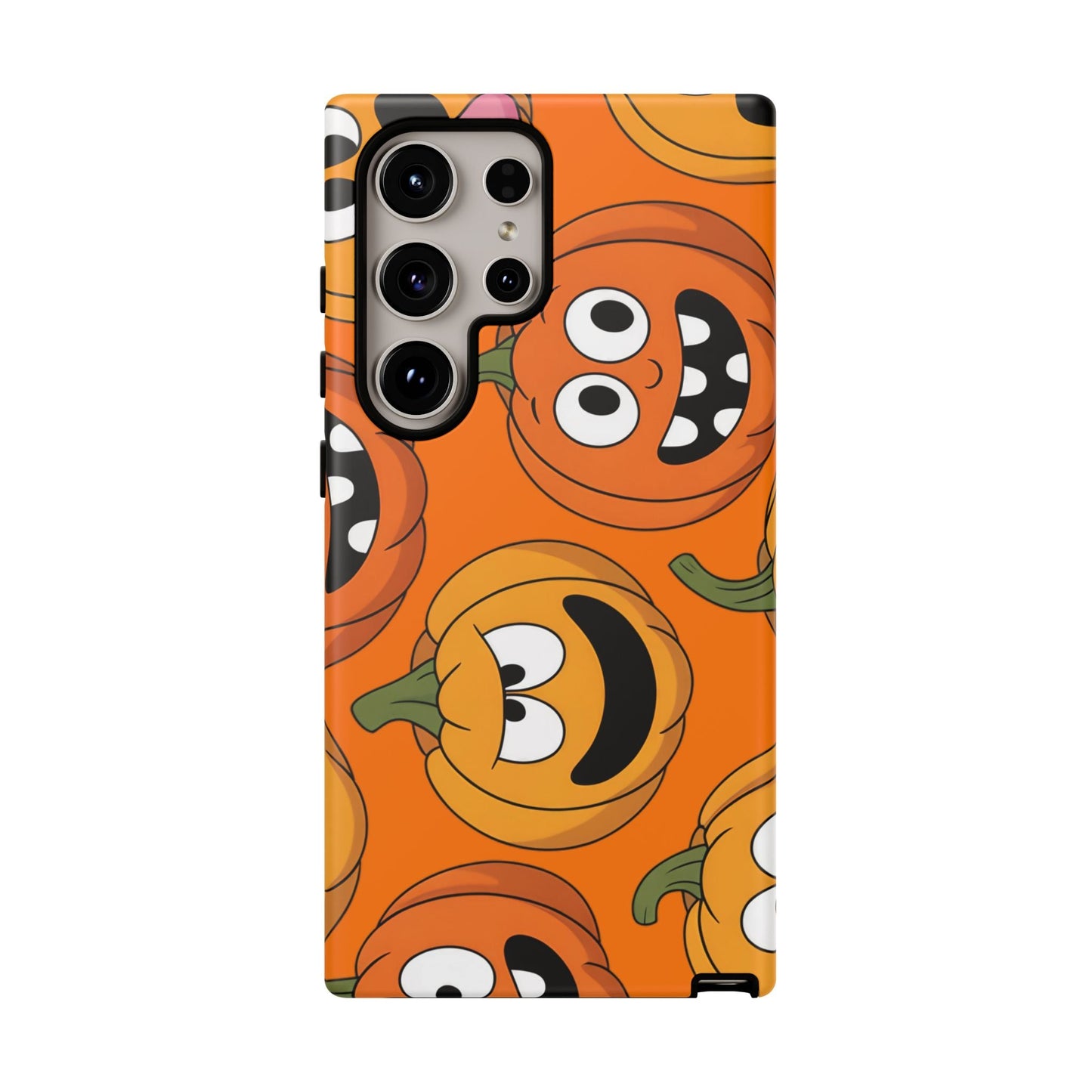 Samsung tough case with moody Halloween pumpkin design for Galaxy phones