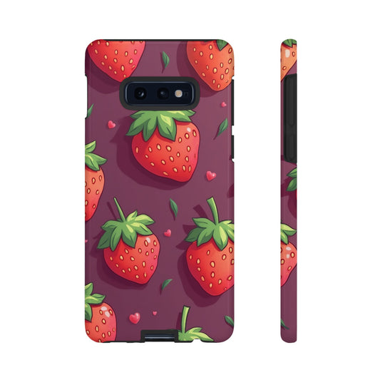 Strawberry Design Samsung Tough Phone Case
