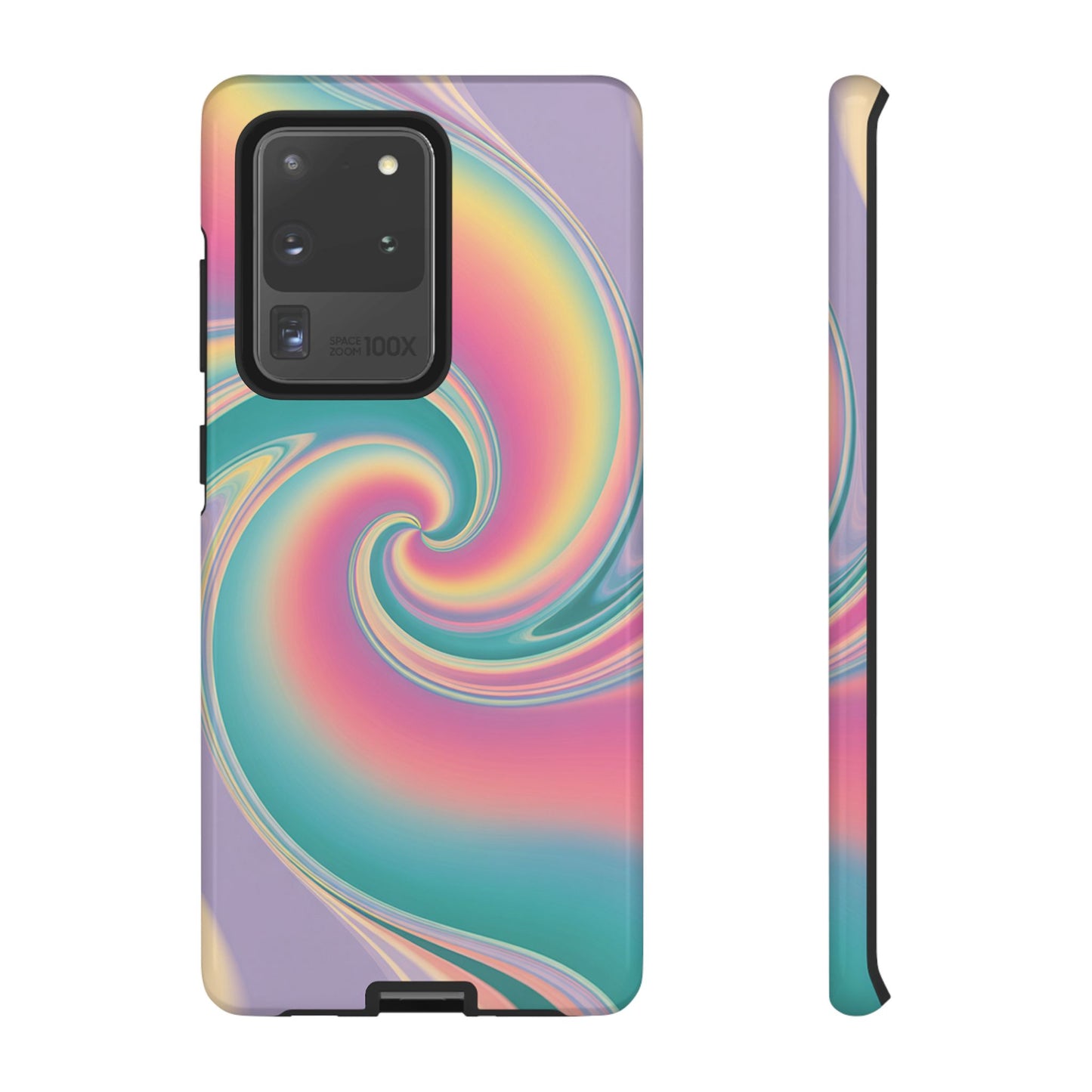 Cotton Candy Rainbow Swirl Design Samsung Tough Case