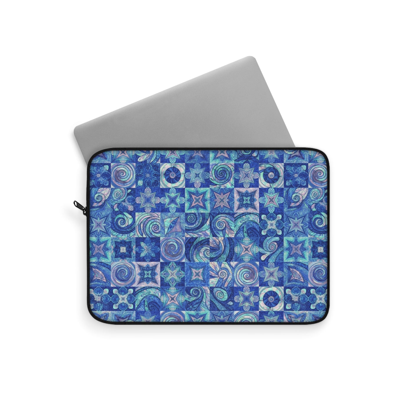 Blue Sea-Inspired Laptop Sleeve — Ocean Wave Laptop Case