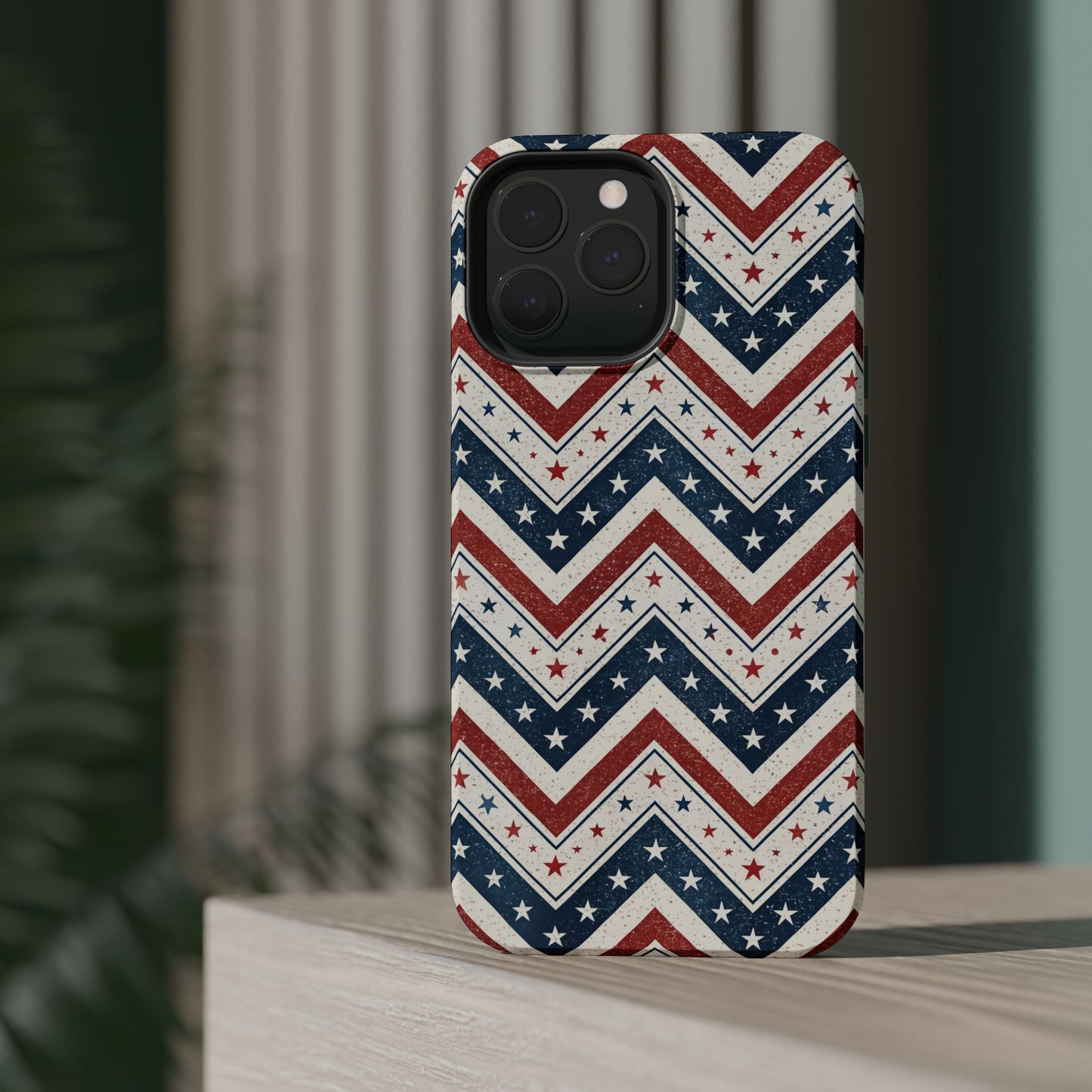 iPhone Tough Case - Vintage Stars and Stripes Design