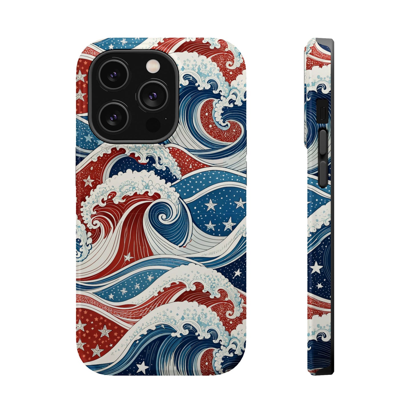 Patriotic Waves Design iPhone Tough Case