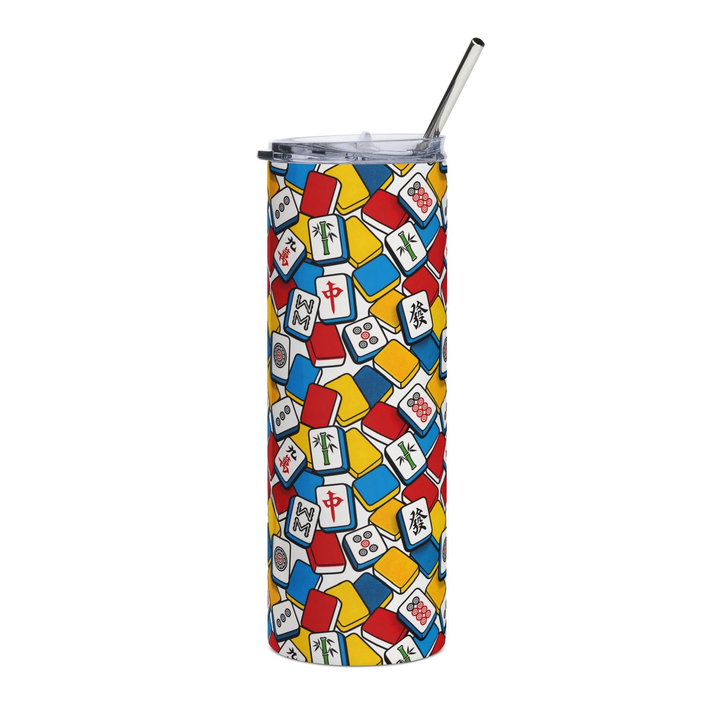 Vibrant Mahjong Collection – 20 oz Stainless Steel Tumbler