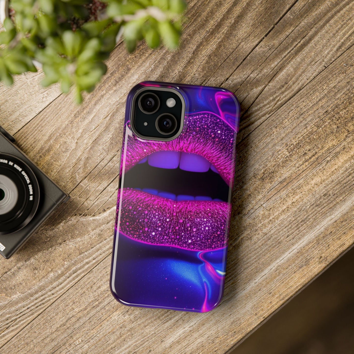 Purple Kiss Design iPhone Tough Case