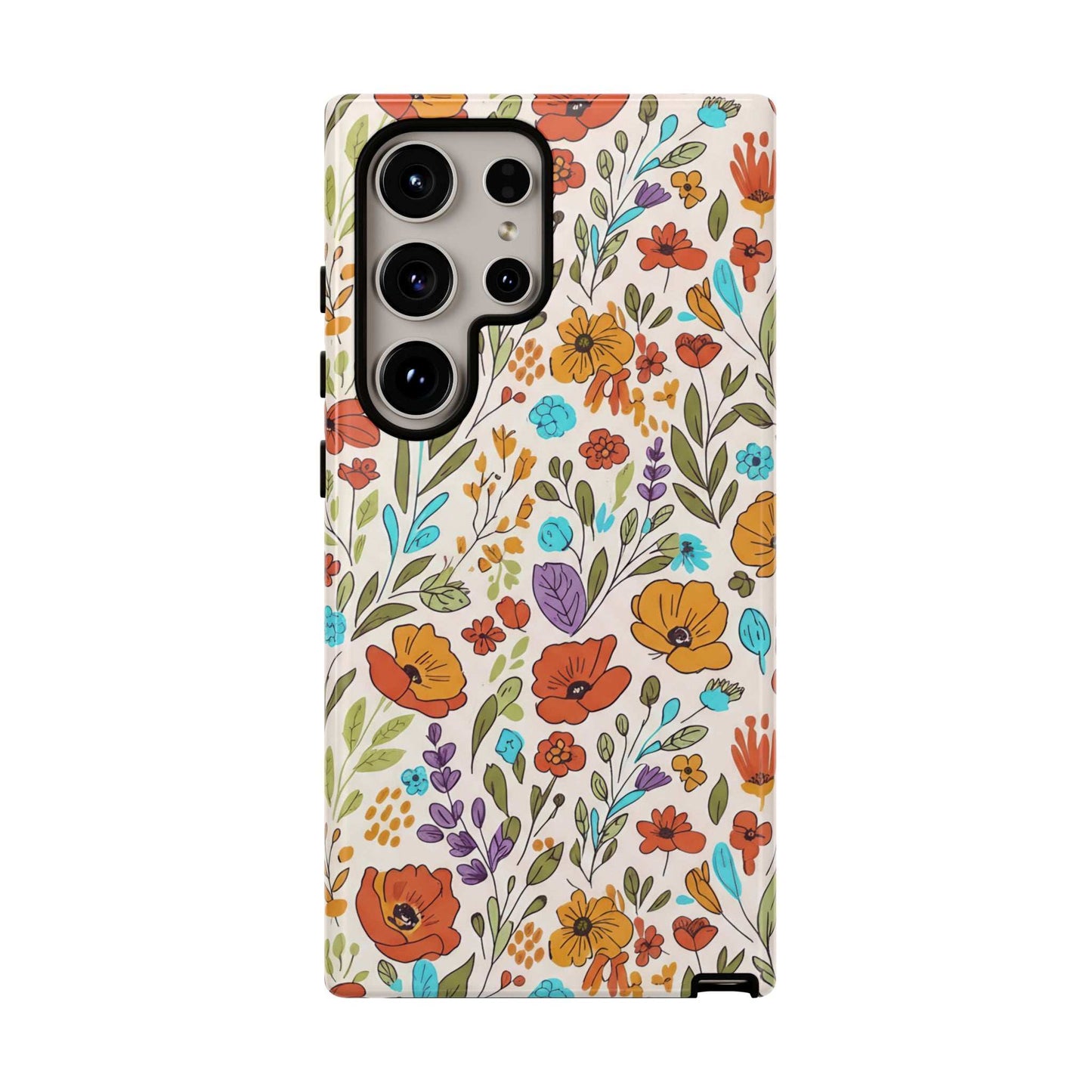 Floral Drawing Inspire Samsung Phone Case