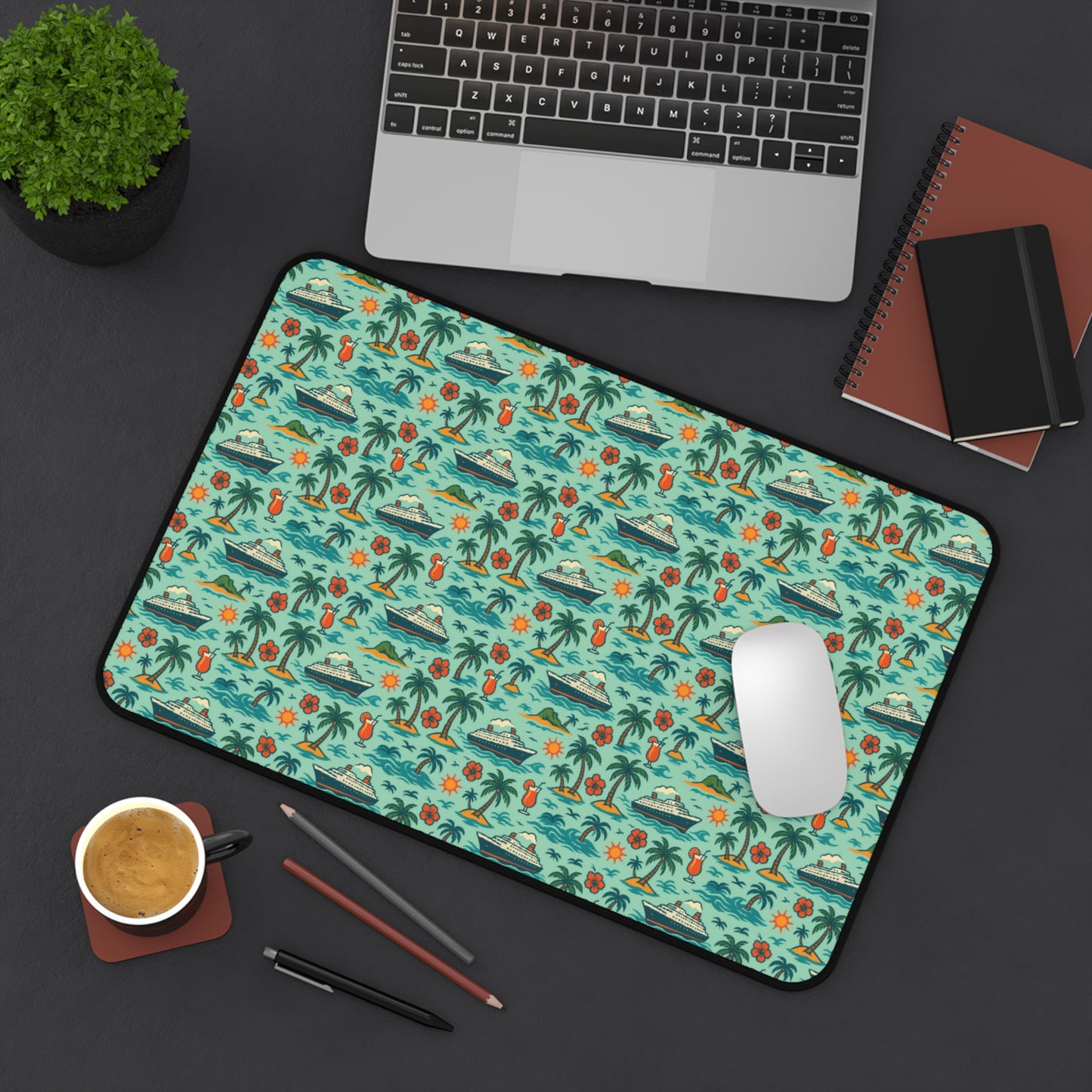 Desk Mat - Tropical Cruise Design