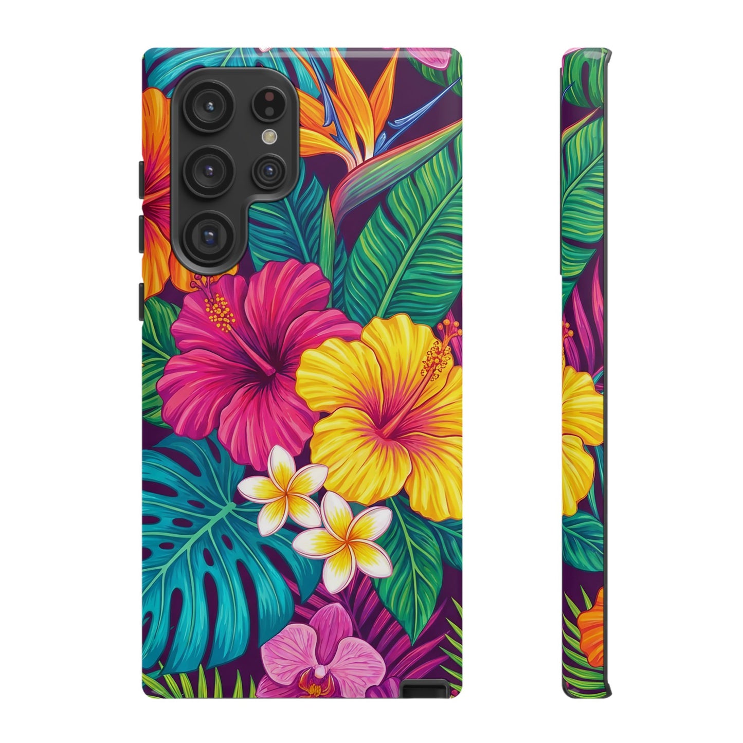 Tropical Samsung Phone Case — Vibrant Floral Tough Case